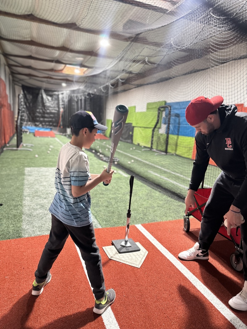 LabBuilt Minors — young player working off the tee with coach